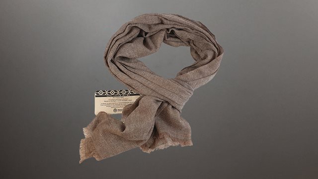 Mio kasjmir-skjerf fra Nepal (jord) 